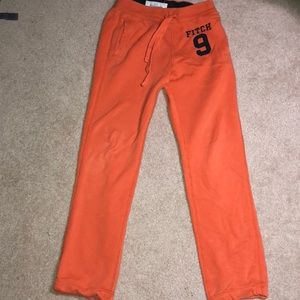 A&F Orange Sweatpants